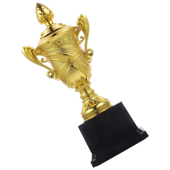 KAJNBN Small Trophy Cup 1Set Golden Plastic Award Trophy for Competitions Winners