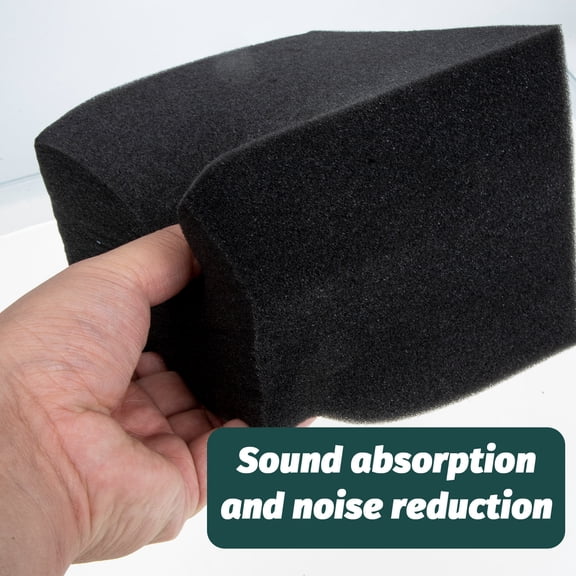 KAJNBN Sound Absorbing Panels Sponge Black for Recording Studio Acoustical Treatments 15x15x15cm
