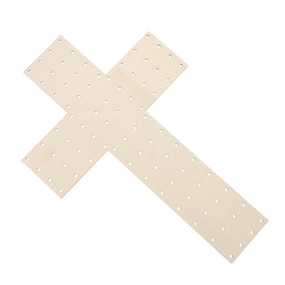 KAJNBN Wreath Wire Frame Cross Shape 1Pcs in Beige Wood for Diy Craft Projects Rustic Style 30.0x20.0x0.8in