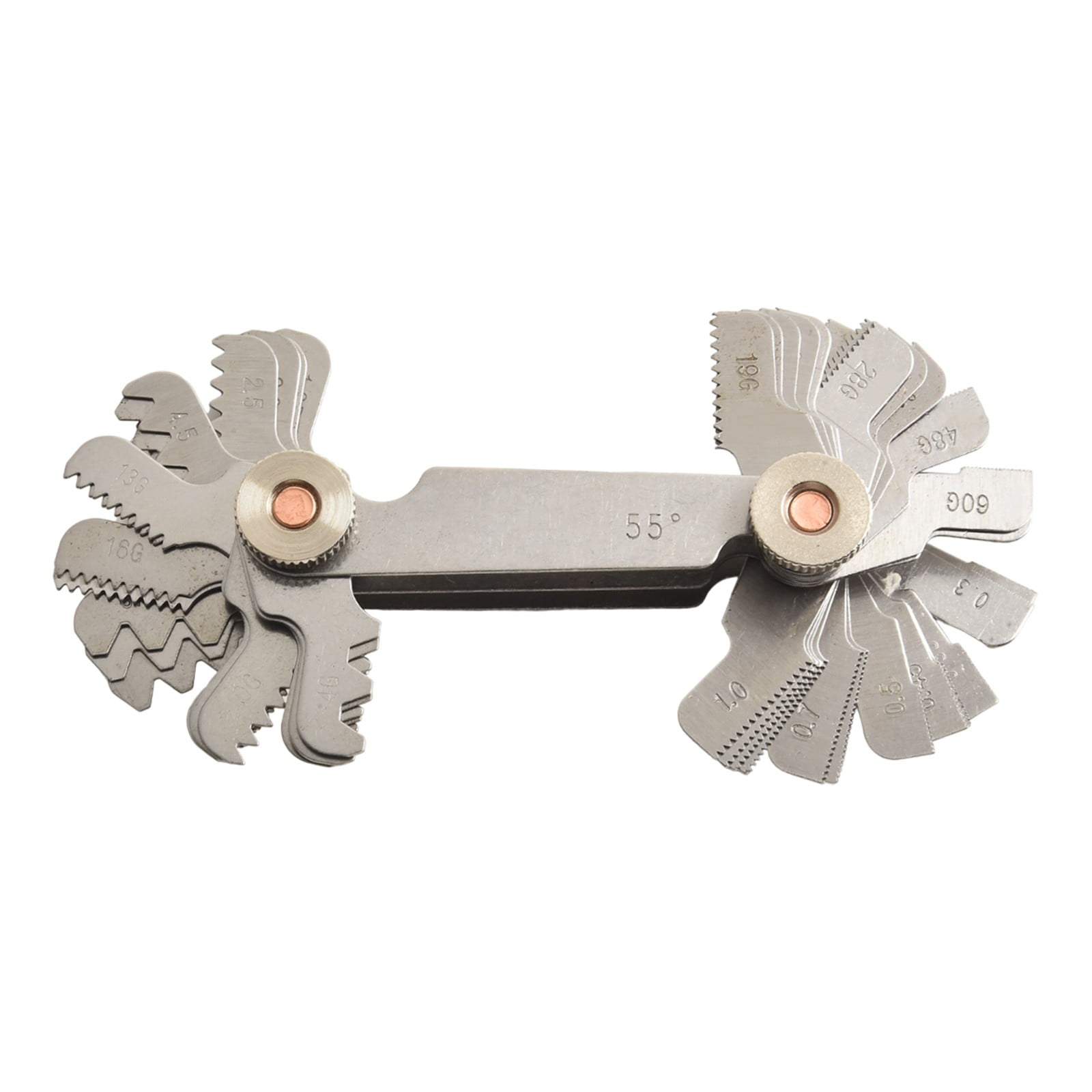 KAJOVE 52pcs Stainless Steel Thread Gauge 55/60 Degree Metric Inch ...