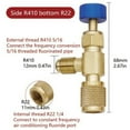 thumbnail image 1 of KAJOVE Air Conditioning Fluoride Valve with Brass Construction Designed for Safe Connection of Coolant Charging Hoses R410 Bottom R22, 1 of 9