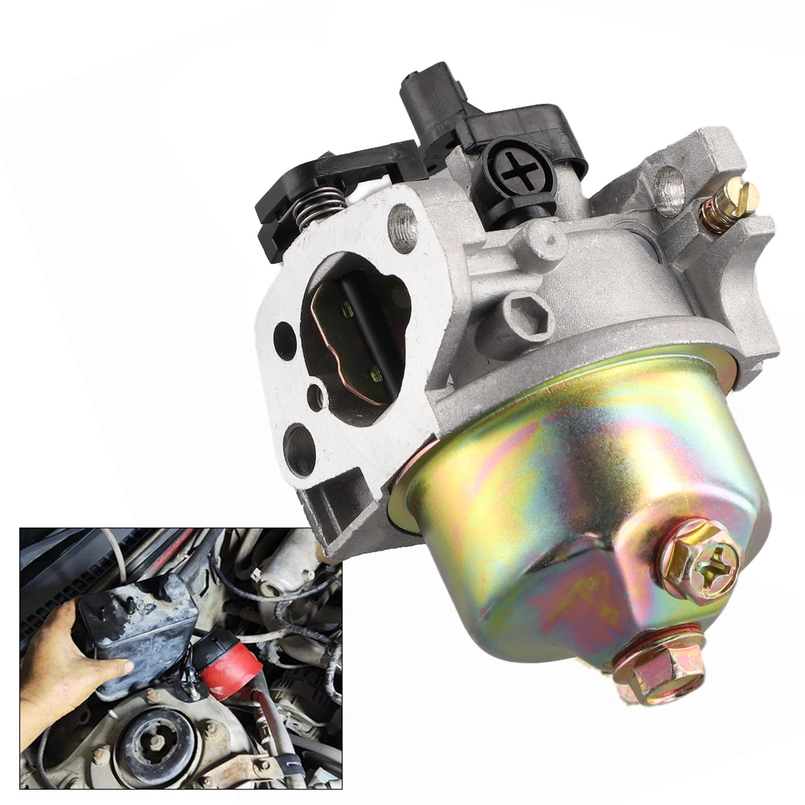 Vergaser 19mm Für LONCIN 1P70F Motor - Automatische Choke, Passt Rasenmäher & Tiller