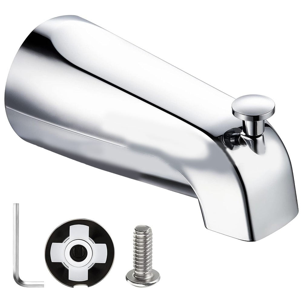 KAJOVE Convenient Sliding Bath Spout Bathtub Faucet with Diverter ...