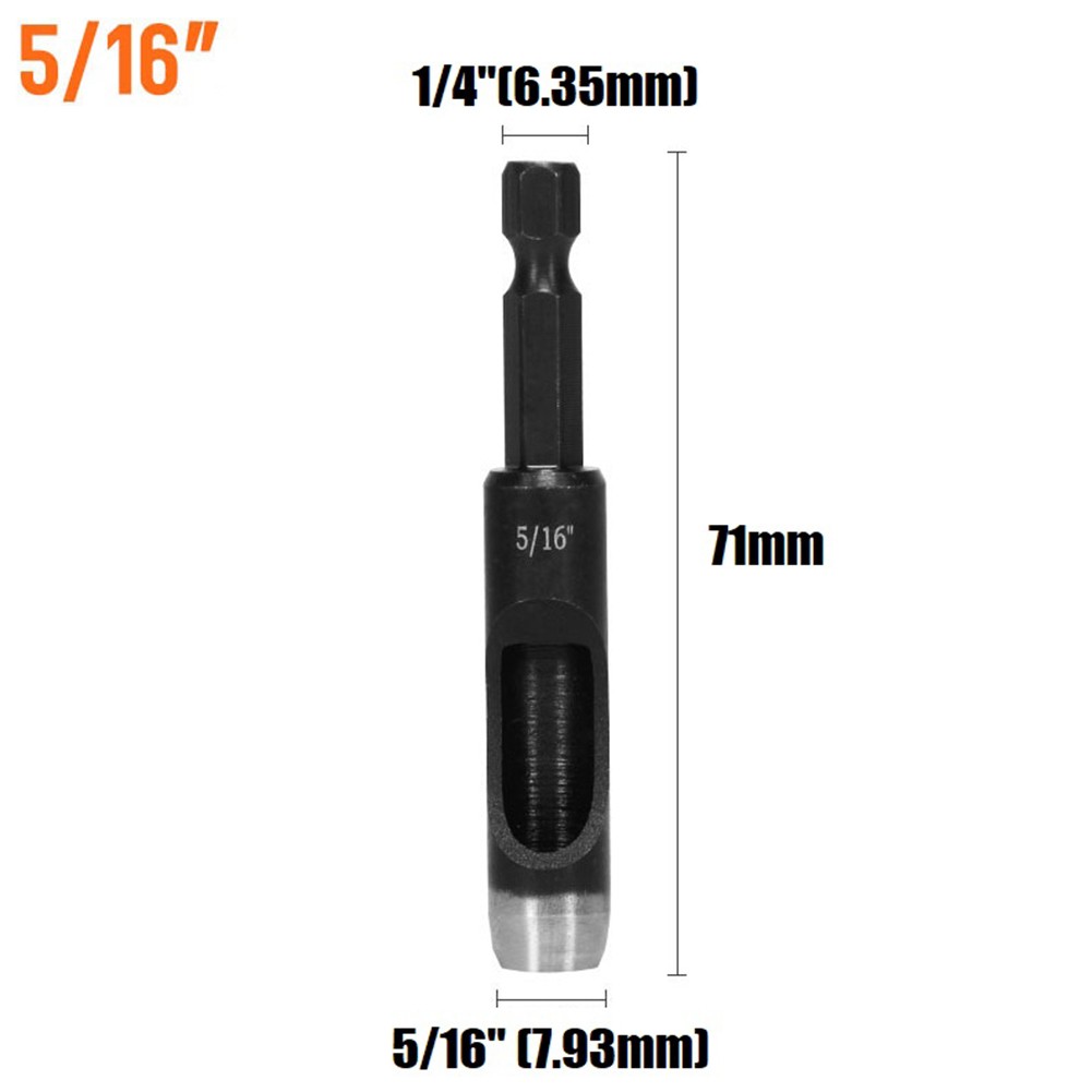KAJOVE Hollow Hole Punches For Electric Drill Punching Tool for Leather