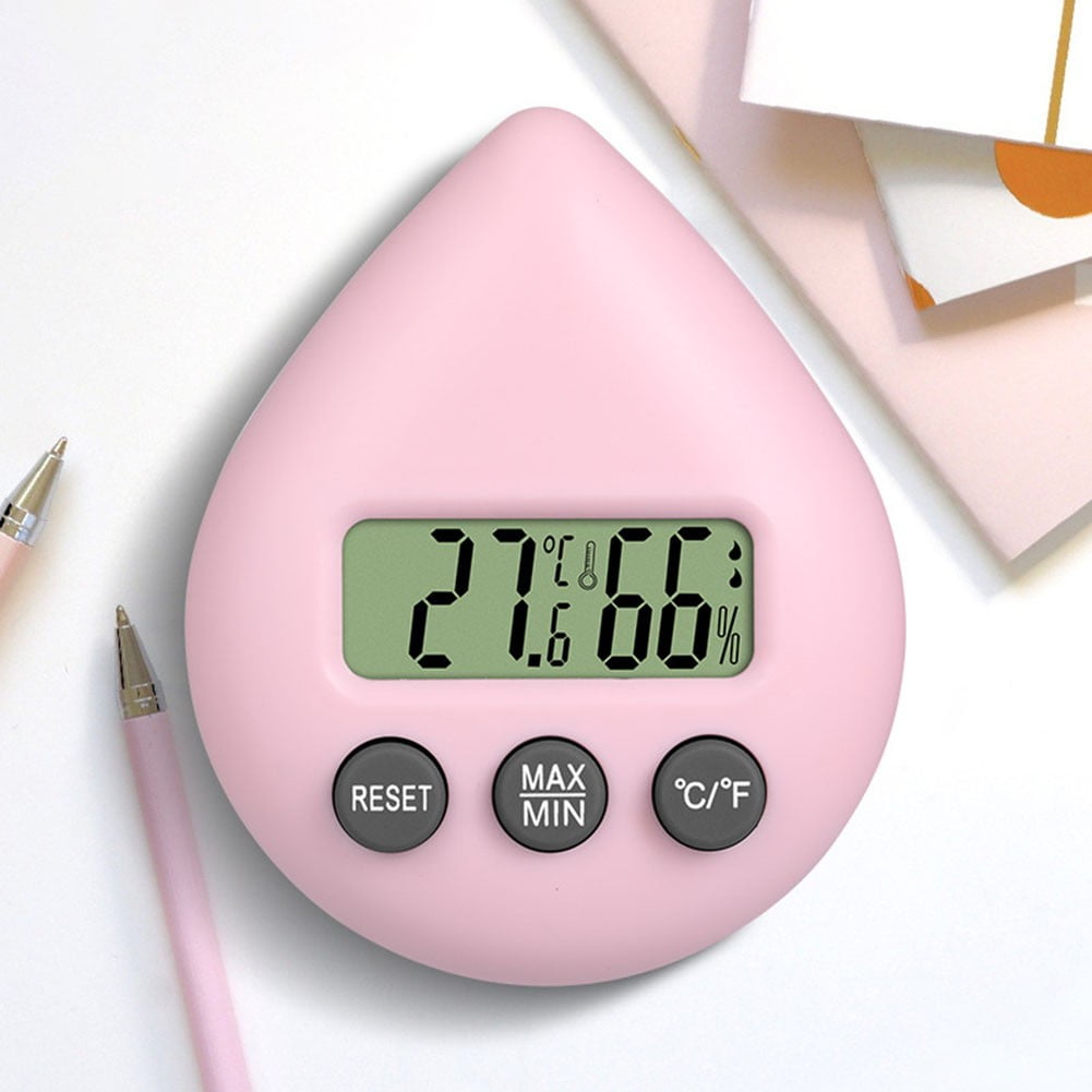 KAJOVE Humidity Meter Reset Visual Countdown Water Drop Hygrometer ...
