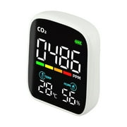 KAJOVE Portable WIFI Air Quality Monitor Carbon Dioxide Detector NDIR Infrared Carbon Dioxide Sensor Air Quality Monitor Temperature Without WiFi