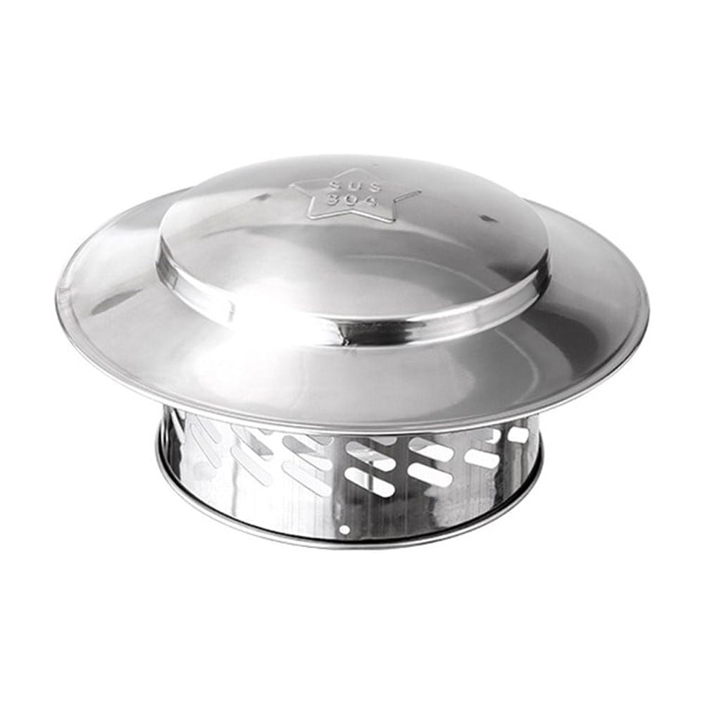 KAJOVE Stainles Steel Chimney Cap Exterior Wall Fresh Air Outlet Roof