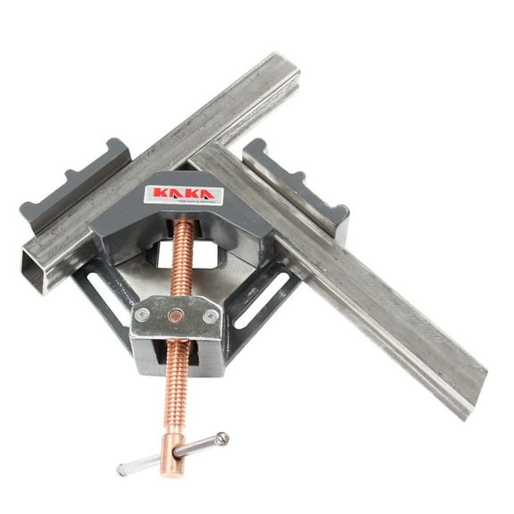 KAKA AC-60 Angle Clamp, Light-Weight, Easy Operation Angle Clamp Vice, Solid Construction, 90 Degree Welding Angle Clamp for Woodworking, Photo Framing, Welding and Framing