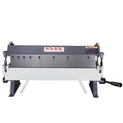 24-Inch Box and Pan Brake, 20-Gauge 0.035" Capacity, Minimum Reverse Bend 0.47"12mm, Max Box Bending Depth 1.38"35mm, Bender for Workshop Garage DIY Metal Fabrication W-2420A