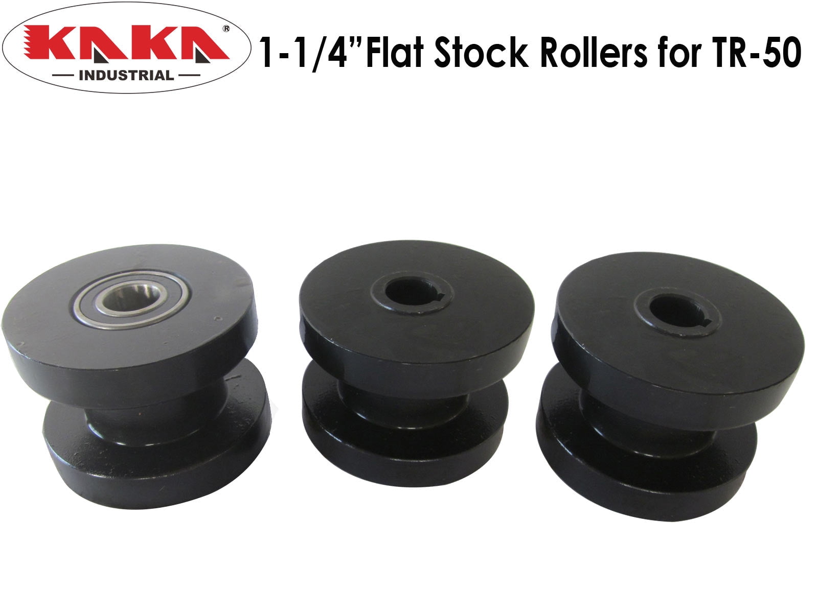 KAKA Industrial 1-1/4'' Flat Stock Rollers TR-50, Misc. Rollers ...