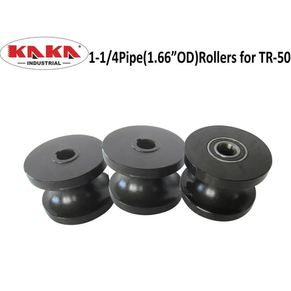 KAKA Industrial 1-1/4''Pipe(1.66''OD) Rollers for TR-50, Round Pipe Roller Dies, Compatible With Tube Roller TR-50