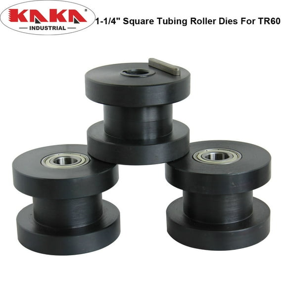 KAKA Industrial 1-1/4" Square Tubing Roller Dies For TR-60, Square Tubing Roller Dies,Compatible With Tube Roller TR-60