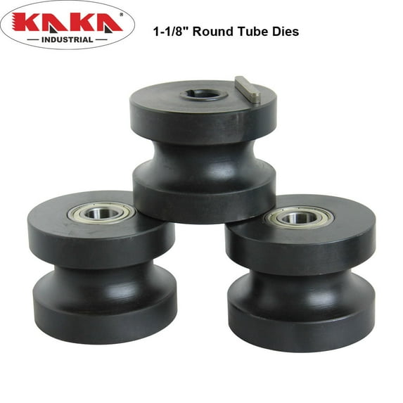 KAKA Industrial 1-1/8"Round Tube Rollers for TR-60, Round Tubing Roller Dies, Compatible With Tube Roller TR-60