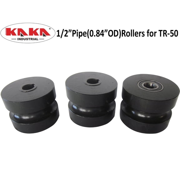 Kaka Industrial Pipe Rollers for TR-50L, Round Pipe Roller Dies, Compatible with Tube Roller TR-50L (1/2''Pipe(0.84''OD) Rollers for TR-50L
