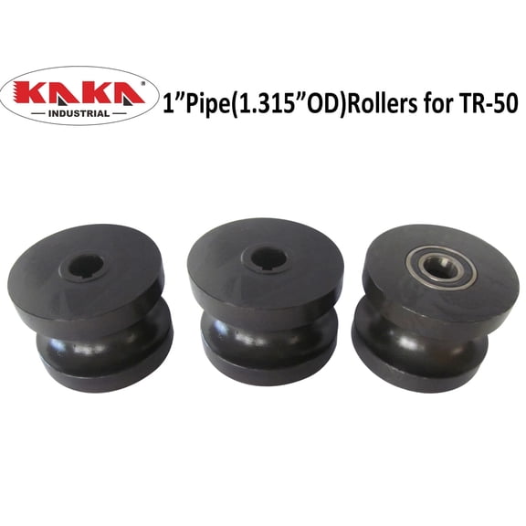 KAKA Industrial 1''Pipe(1.315''OD) Rollers for TR-50, Round Pipe Roller Dies, Compatible With Tube Roller TR-50