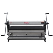 Kaka Industrial Sheet Metal Brake 40 in 3-in-1, Shear and Slip Roll Combo, 20Ga, Bending Machine with Back Gauge and Segment Fingers