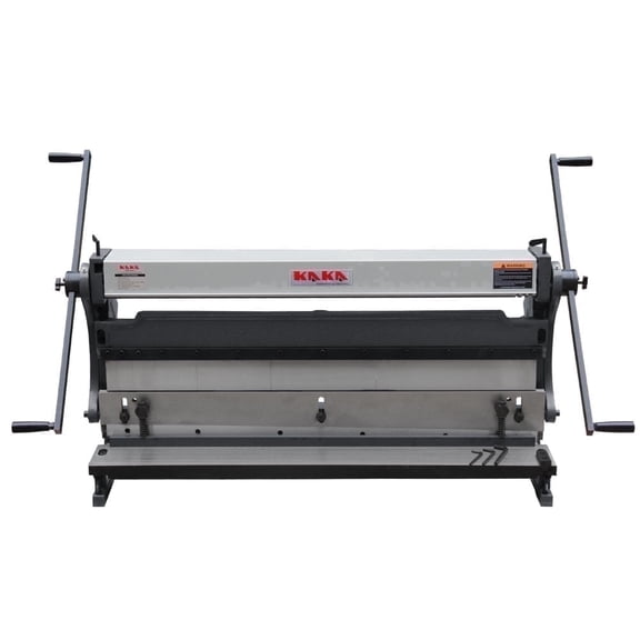 Kaka Industrial Sheet Metal Brake 40 in 3-in-1, Shear and Slip Roll Combo, 20Ga, Bending Machine with Back Gauge and Segment Fingers