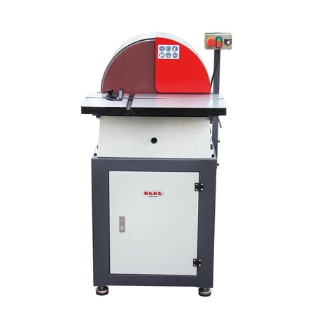 Disc Sander, 20-Inch Variable Speed Disc Sander Machine with Cabinet Stand, 220V Motor, Metalworking, Woodworking, Casting Cleanup BTM-500