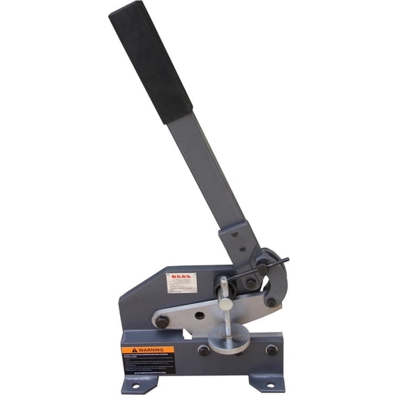 Manual Metal Shear,6 inch Cutting Capacity for Steel Plate, Round and Flat Bars | Bench-Mount Hand Cutter HS-6