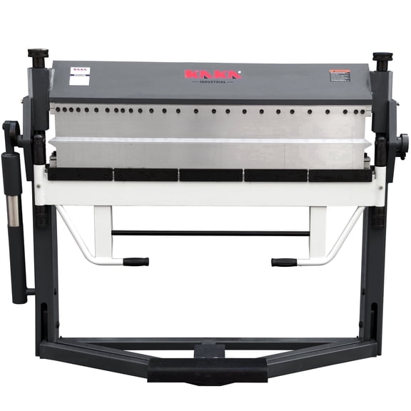 50-Inch Box and Pan Brake, 16-Gauge (0.06") Mild Steel Capacity, Minimum Reverse Bend 0.59"(15mm), Max Box Bending Depth 3.54"(90mm),Foot Clamp, 0-150° Folding Angle PBB-5016/3SH