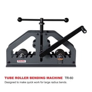 Kaka Industrial TR-60 Tube Roll Bender, 28 sets of optional rollers,Manual 3 Roll Bender