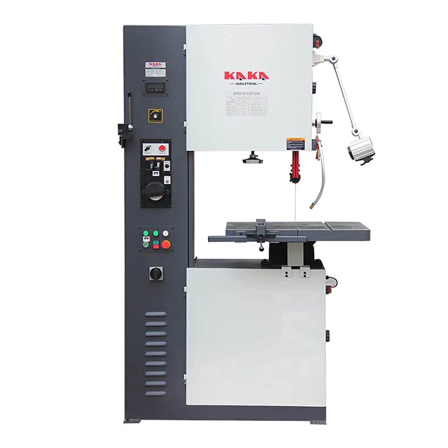 Metal Cutting Band Saw, 16 inch Variable Speed Vertical Band Saw with Work table Can Be Tilted, Fence and Miter Gauge, 220V 1PH, VS1611