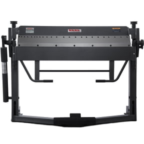 50-Inch Box and Pan Brake, 14-Gauge (0.075") Mild Steel Capacity, Minimum Reverse Bend 0.59"(15mm), Max Box Bending Depth 1.97"(50mm), Foot Clamp, 0-135° Folding Angle PBB-5014