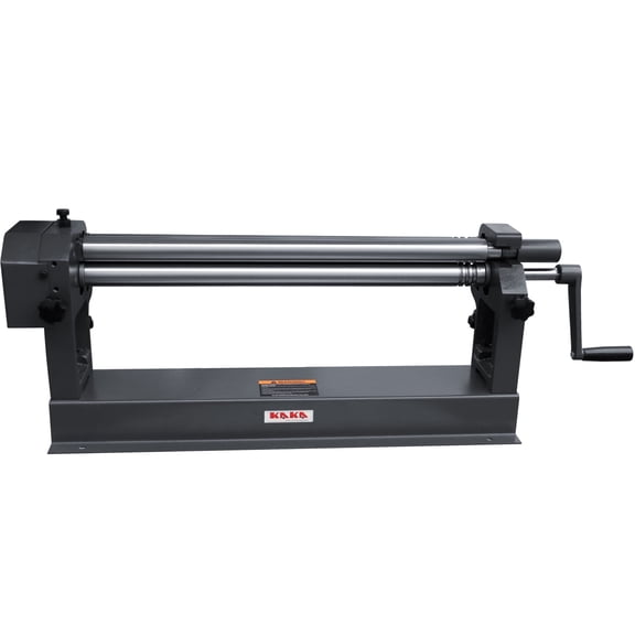 KAKA INDUSTRIAL Slip Roll Machine 24 inch x 22-Ga | Sheet Metal Roller with Removable Rollers | Conical and Cylindrical Bending | W01-2422