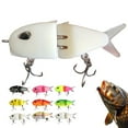 thumbnail image 1 of KAKA Slow Sinking Glide Bait for Bass Fishing - Multi-Jointed Hard Body Swimbait with Lifelike S-Motion, Double Hook Design for Freshwater/Saltwater (Mini Size, 8 Colors), 1 of 3