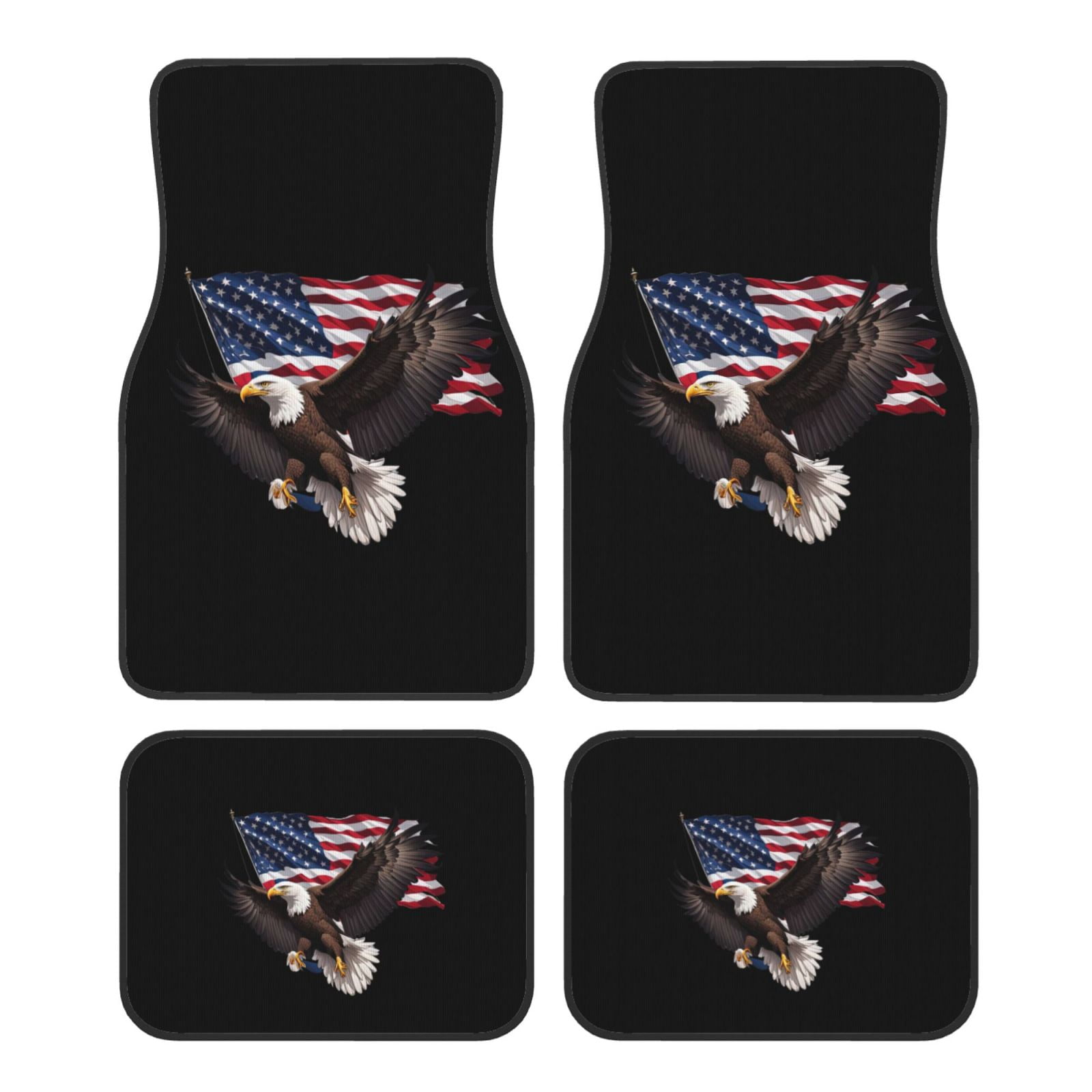 CLOHOMIN Red Kiss Lips Car Floor Mats – 4-Piece All Weather Non-Slip Carpets For SUV, Truck, Van