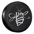 thumbnail image 1 of KAKALAD Bee Spare Tire Cover Universal Vehicle Accessories Buckle Car Tools 15”in, 1 of 6