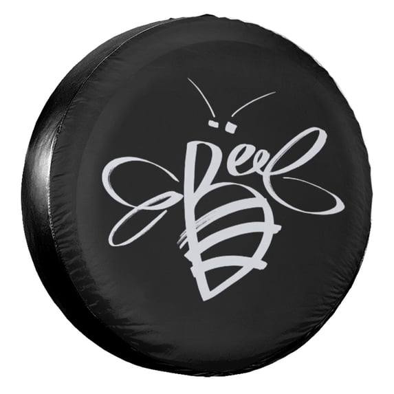 KAKALAD Bee Spare Tire Cover Universal Vehicle Accessories Buckle Car Tools 15”in