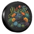 thumbnail image 1 of KAKALAD Cactus And Succulent Spare Tire Cover Universal Car Vehicle Tools For Rv SUV Truck Camper Travel Trailer Accessories Buckle 15” Inch, 1 of 6