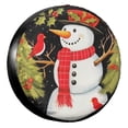 thumbnail image 1 of KAKALAD Christmas Snowman Bird Flower 01 Spare Tire Cover Universal Vehicle Accessories Buckle Car Tools 17”in, 1 of 6