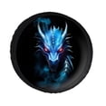 thumbnail image 1 of KAKALAD Cool Devil Dragon 01 Spare Tire Cover PVC Leather Universal Vehicle Accessories Buckle Car Tools 14”in, 1 of 4