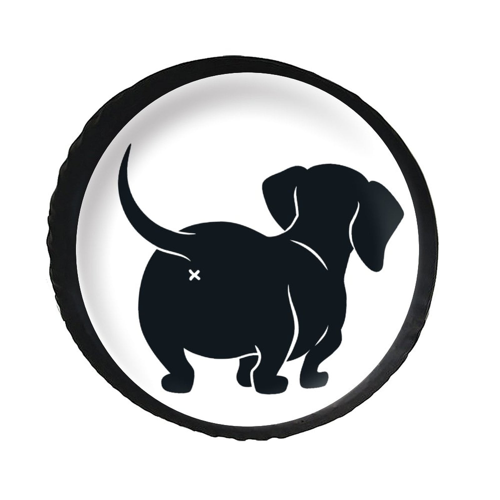 Funny Dog Spare Tire Cover - Waterproof Wheel Protector For RV SUV Camper, Universal Fit 16 Inch