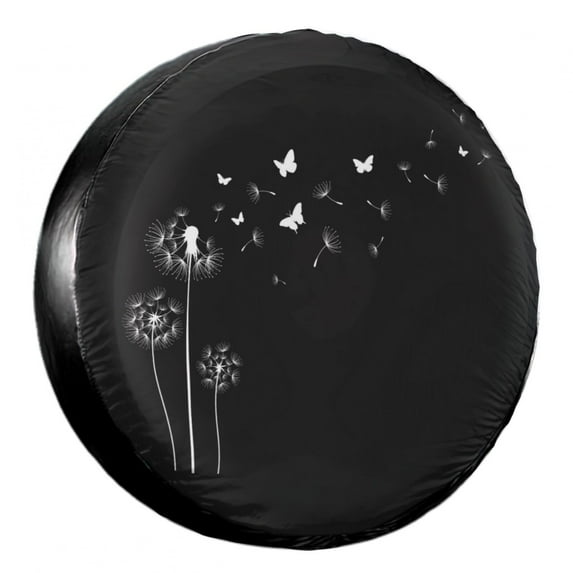 KAKALAD Dandelion Spare Tire Cover Universal Car Vehicle Tools For Rv SUV Truck Camper Travel Trailer Accessories Buckle 16” Inch