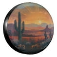 thumbnail image 1 of KAKALAD Desert Sunset Cactus 03 Spare Tire Cover Universal Car Vehicle Tools For Rv SUV Truck Camper Travel Trailer Accessories Buckle 16” Inch, 1 of 6