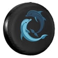 thumbnail image 1 of KAKALAD Dolphin Sign 01 Spare Tire Cover Universal Vehicle Accessories Buckle Car Tools 16”in, 1 of 6