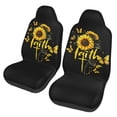 thumbnail image 1 of KAKALAD Faith Rood Sunflower Butterfly Car Accessories Seat Covers Set Vehicle Seat Covers Universal Front Seats Protector 2 Pcs, 1 of 9