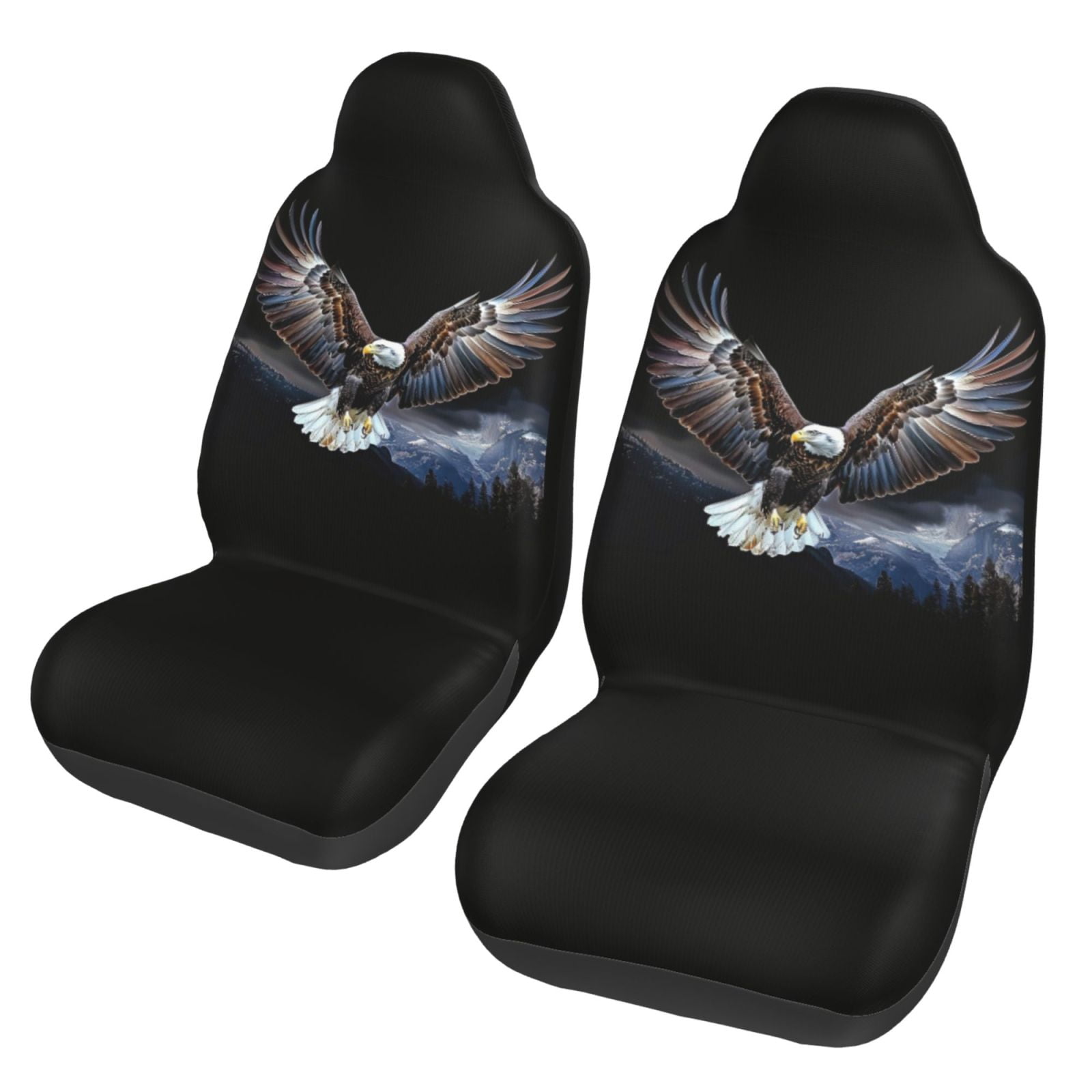 Eagle Feather Fans Car Seat Belt Cover 7''x12.6'' (Pack of 2)