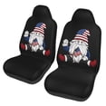 thumbnail image 1 of KAKALAD Gnome American Flag Car Accessories Seat Covers Set Vehicle Seat Covers Universal Front Seats Protector 2 Pcs, 1 of 9
