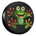 thumbnail image 1 of KAKALAD Happy frog Spare Tire Cover Universal Car Vehicle Tools For Rv SUV Truck Camper Travel Trailer Accessories Buckle 17” Inch, 1 of 6
