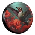 thumbnail image 1 of KAKALAD Hummingbird And Red Flowers 02 Spare Tire Cover Weatherproof Universal Vehicle Accessories 16 Inch, 1 of 6