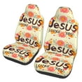 thumbnail image 1 of KAKALAD Jesus Loves You Christian Monogram 01 Car Seat Covers Set Vehicle Front Seats Protector 2 Pcs, 1 of 9