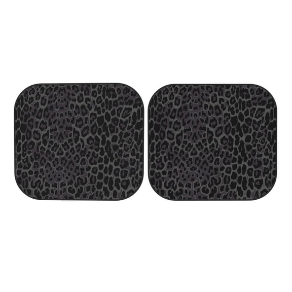 KAKALAD Leopard Print Universal Car Windshield Sunshade 2 Pcs 28.9"x 23.4"