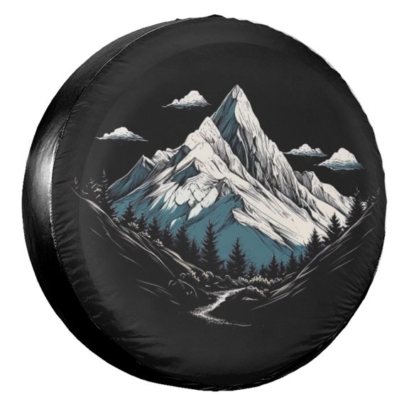 KAKALAD Mountain Adventure 02 Tire Cover Universal Durable Waterproof Car Vehicle Tools Accessories Buckle 14” Inch