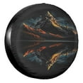 thumbnail image 1 of KAKALAD Mountain In The Lake 1 Spare Tire Cover Universal Vehicle Accessories Buckle Car Tools 16”in, 1 of 6