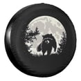 thumbnail image 1 of KAKALAD Raccoon Moon Spare Tire Cover Universal Car Vehicle Tools For Rv SUV Truck Camper Travel Trailer Accessories Buckle 16” Inch, 1 of 6
