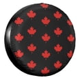 thumbnail image 1 of KAKALAD Red maple leaf pattern Spare Tire Cover Universal Vehicle Accessories Buckle Car Tools 14”in, 1 of 6